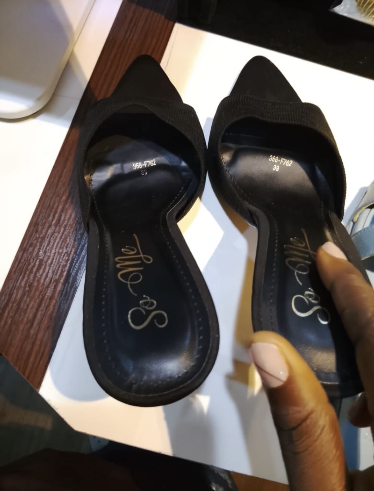So Fine black heels by JANASH