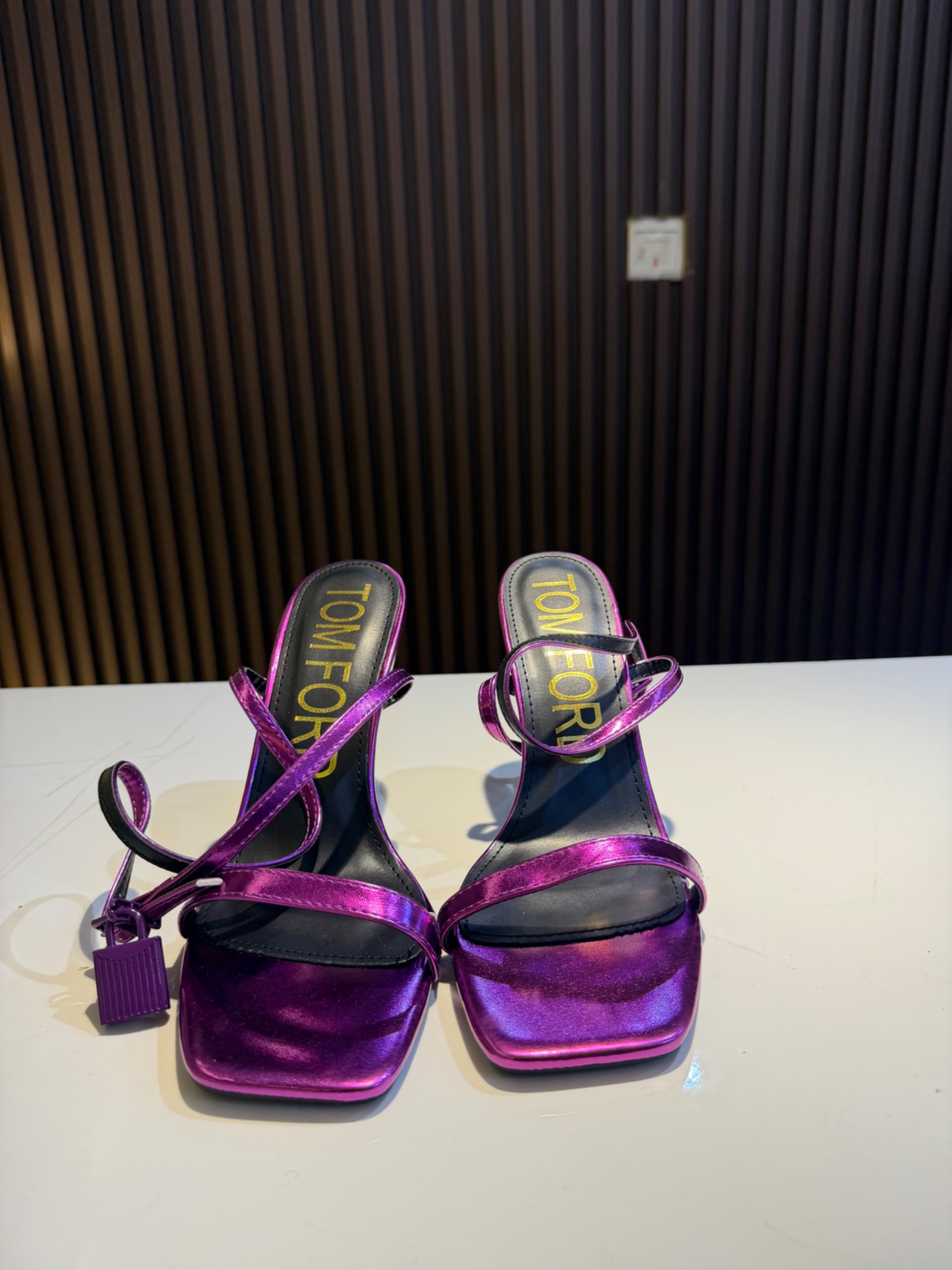 Purple heels by JANASH